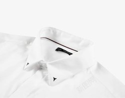 白色圆领立体时尚流行衬衫素材