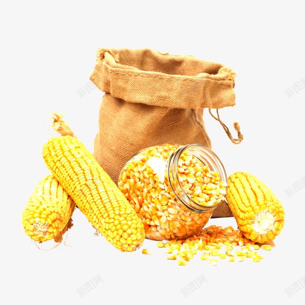 五谷杂粮png免抠素材_88icon https://88icon.com 原料 玉米 玉米袋子 粮食 食材 食物