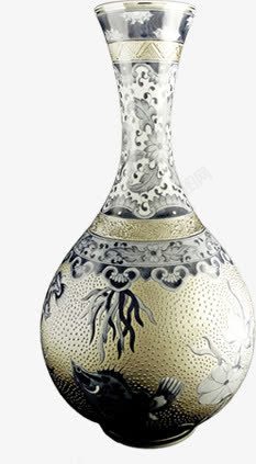传统青花瓷艺术花瓶素材