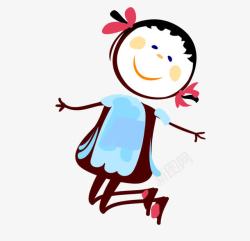 小女孩壁纸卡通可爱小女孩高清图片