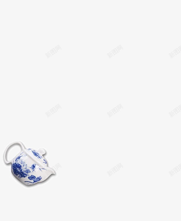 青花瓷茶壶png免抠素材_88icon https://88icon.com 茶具 茶壶 青花瓷