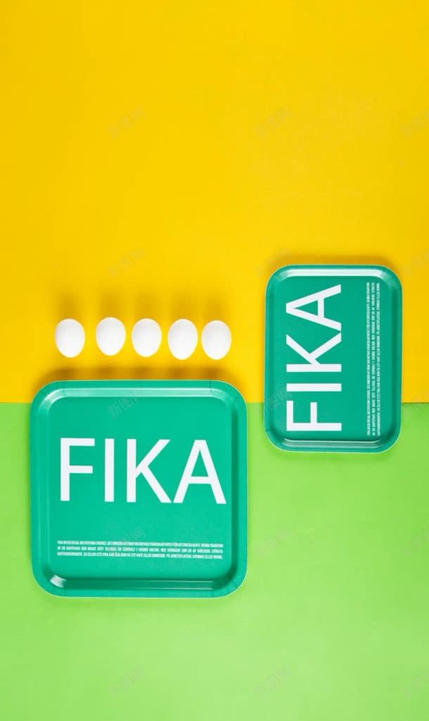 黄绿背景鸡蛋和FIKApng免抠素材_88icon https://88icon.com fika 背景 鸡蛋