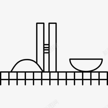 莫纳斯国家纪念碑全国人大巴西图标图标