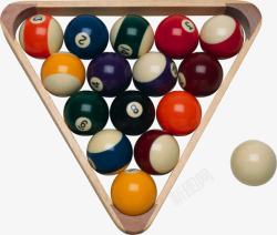 矢量母球彩色桌球高清图片