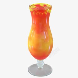 红色水果玻璃杯水果酒素材