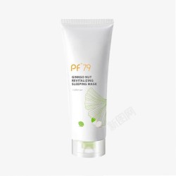 PF79银杏果水活修护睡眠面膜素材