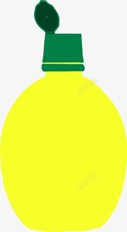黄色瓶子素材
