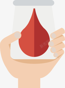 献血血滴矢量图素材