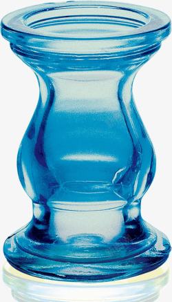 蓝色可爱玻璃瓶子素材