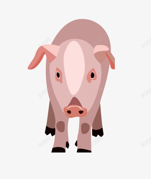 手绘卡通风格猪剪影png免抠素材_88icon https://88icon.com 动物剪影 卡通 卡通动物 手绘 手绘动物 猪 猪剪影 线条