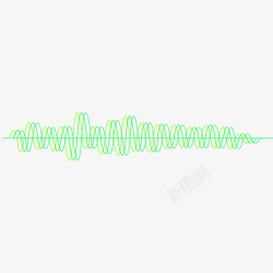绿色声波音乐绿色声波线矢量图高清图片