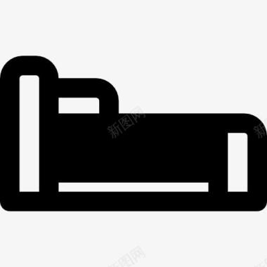 睡觉床图标图标