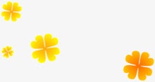 黄色漂浮四叶草装饰png免抠素材_88icon https://88icon.com 漂浮 装饰 黄色