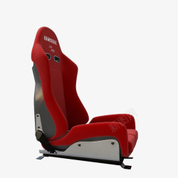红色舒适汽车座椅素材