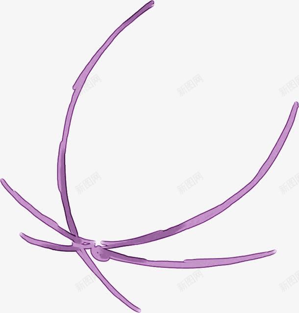 紫色手绘绳结png免抠素材_88icon https://88icon.com 紫色 绳结 装饰