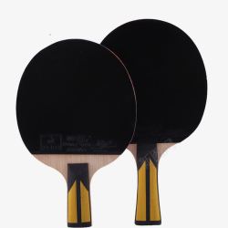黑色乒乓球拍素材