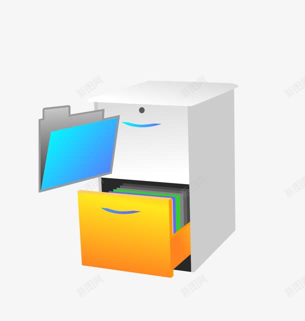 办公用品png免抠素材_88icon https://88icon.com 书柜 卡通 家具 柜子 箱子