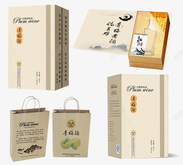青梅酒包装创意png免抠素材_88icon https://88icon.com 健康 创意 包装 设计 青梅