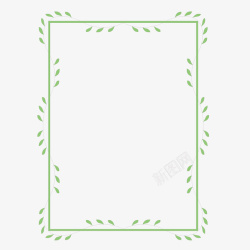 布告栏绿色边框矢量图素材
