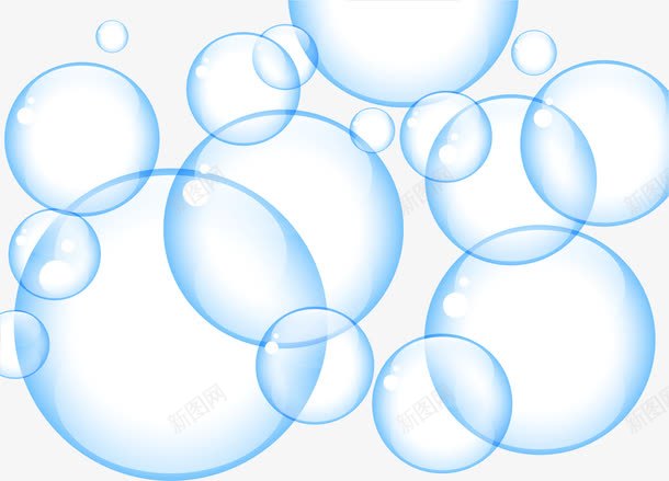 透明发光泡泡png免抠素材_88icon https://88icon.com 气泡 水泡 泡泡 矢量素材 蓝色 透明