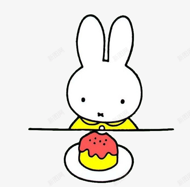 吃蛋糕的小兔子png免抠素材_88icon https://88icon.com PNG图片 免扣 小兔子 蛋糕