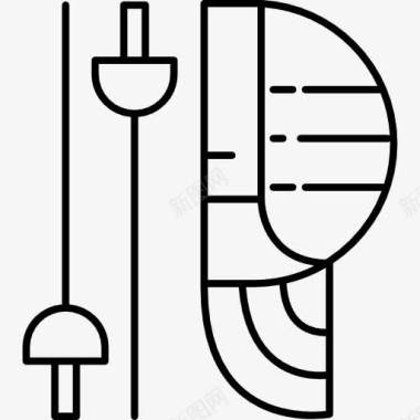 演出器材击剑器材图标图标