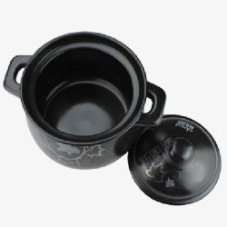 土锅沙锅炖锅黑色素材