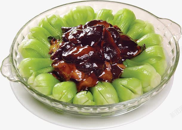 香菇油菜png免抠素材_88icon https://88icon.com 产品实物 绿色食品 菜品 餐饮 香菇 香菇菜