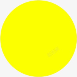黄色圆盘卡通圆盘天猫装饰素材