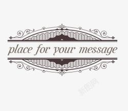 欧式底纹花纹边框素材