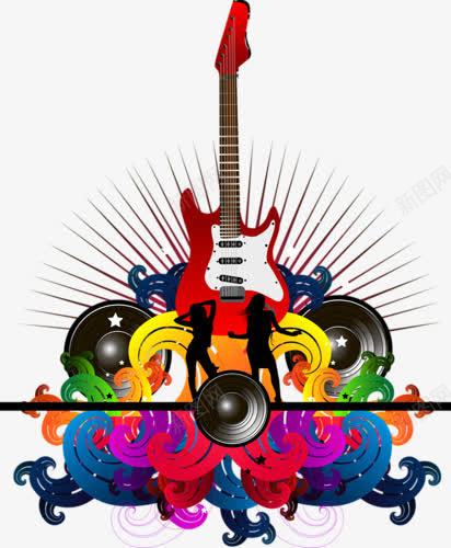 彩色音乐摇滚png免抠素材_88icon https://88icon.com 夜店 彩色 摇滚 效果 音乐