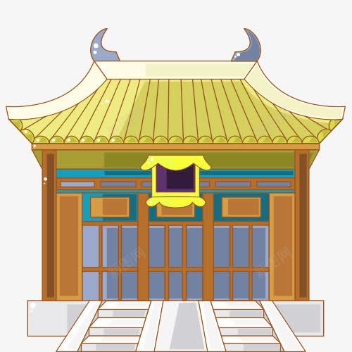 卡通中式建筑png免抠素材_88icon https://88icon.com 中国风 中式建筑 免抠图 美图