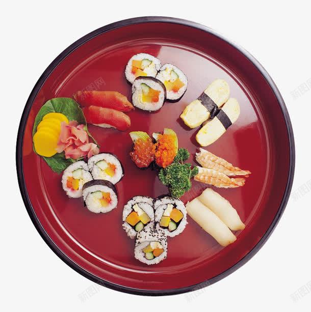 美味的寿司png免抠素材_88icon https://88icon.com png素材 产品实物 红色盘子 美食 食物 饭团