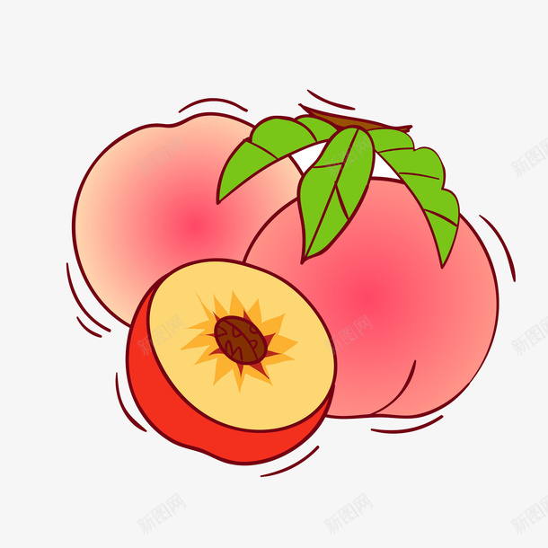 新鲜的红色大桃子png免抠素材_88icon https://88icon.com 便宜 大桃子 新鲜 桃子 水果 水果摊 红色 零售
