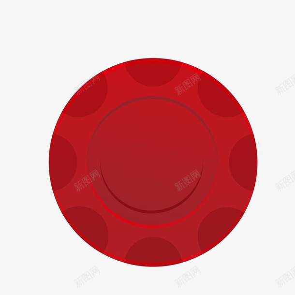 红色圆形筹码矢量图ai免抠素材_88icon https://88icon.com 圆形 筹码 素材 红色 矢量图