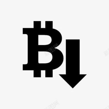 右边的箭头图标比特币下来箭头TheBitcoinIcons图标图标