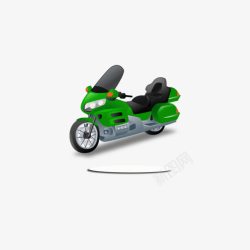 绿色摩托车图素材