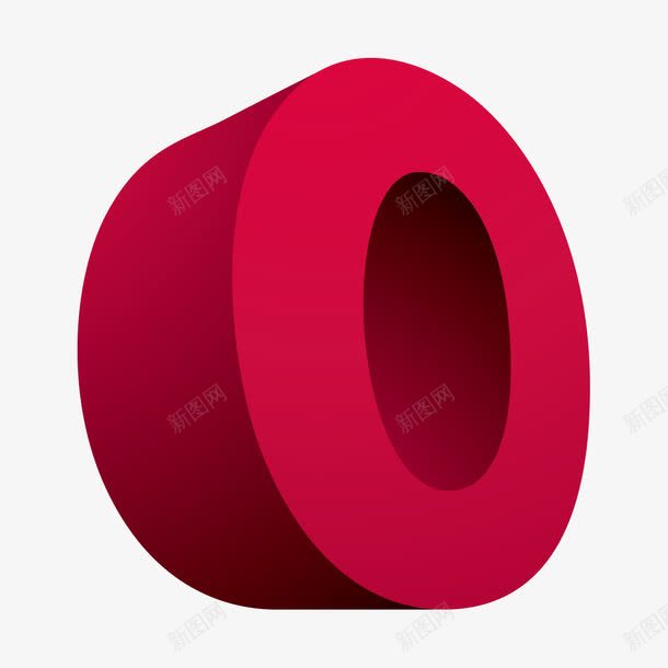 3D英语字母Opng免抠素材_88icon https://88icon.com 3D 3D英语字母O O字 字母O 立体 红色 英语