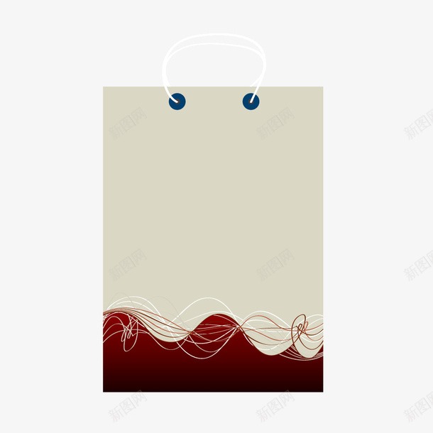 红色商务手提袋矢量图ai免抠素材_88icon https://88icon.com 商务 手提袋 红色 矢量图