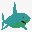 大白鲨图标图标