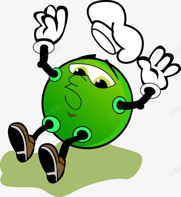 绿豆厨师摔倒png免抠素材_88icon https://88icon.com 绿豆 绿豆厨师 绿豆厨师矢量图