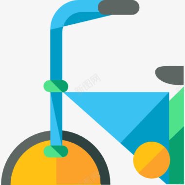 运动人物自行车图标图标