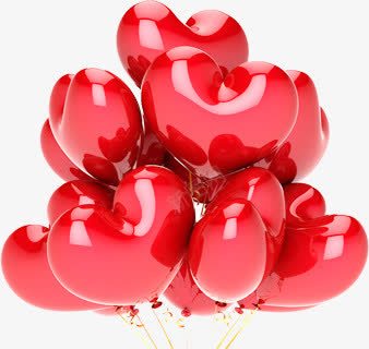 写实红色心形气球一束png免抠素材_88icon https://88icon.com 一束 写实 心形 气球 红色
