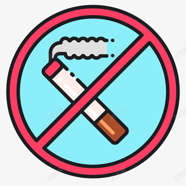 MBE扁平禁止吸烟矢量图eps免抠素材_88icon https://88icon.com MBE风格 nosmoking 免抠图PNG 扁平 时尚 矢量图 禁止吸烟