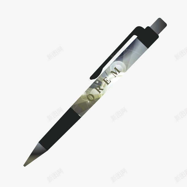 黑色质感签字笔png免抠素材_88icon https://88icon.com 签字笔 质感 质感黑色 黑色