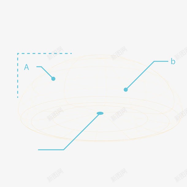 黄色网状分析png免抠素材_88icon https://88icon.com 分析 素材 网状 黄色