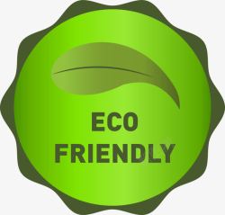 简约绿色eco标签素材