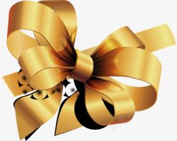 金色蝴蝶结素材