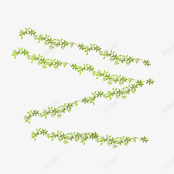 绿色蔓藤树枝png免抠素材_88icon https://88icon.com 树枝 树枝素材 绿色 绿色树枝 蔓藤 蔓藤树枝