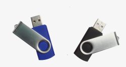 蓝色和黑色U盘素材